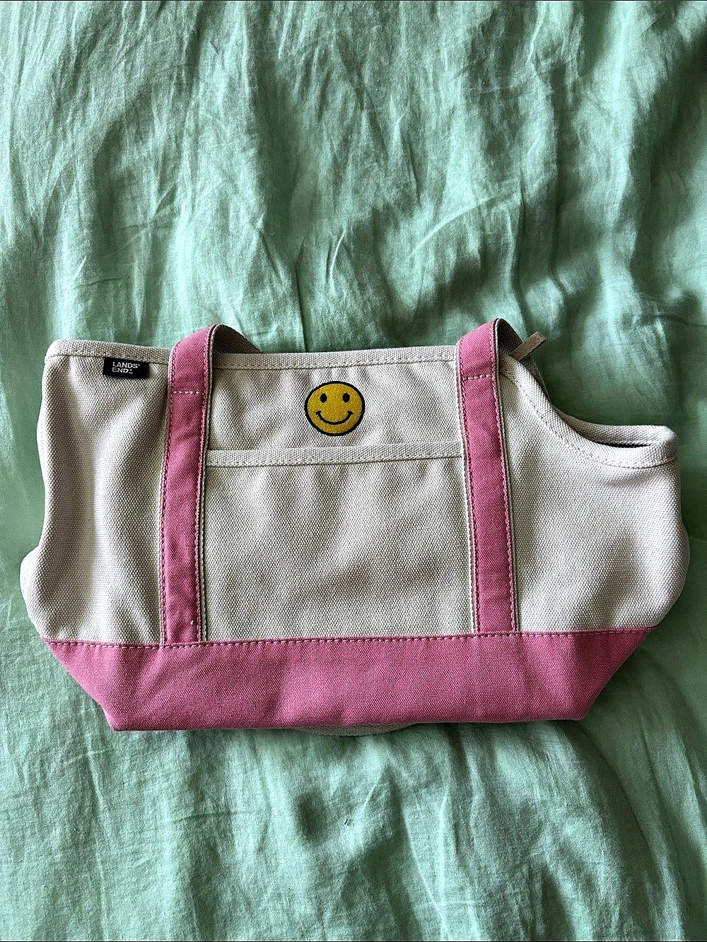 BNWOT Land’s End Pink Custom Pet Tote